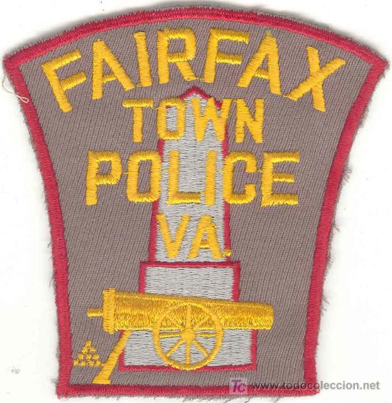Military Antiques: ESTADOS UNIDOS. Insignia de tela. Polic&iacute;a. Fairfax Town Police.