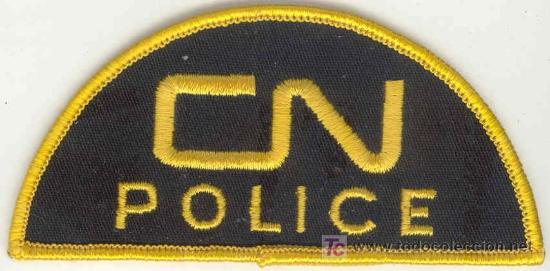 Military Antiques: CANADA. Insignia de tela. Polic&iacute;a. CN Railway Police.