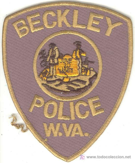 Military Antiques: ESTADOS UNIDOS. Insignia de tela. Polic&iacute;a. Beckley Police.
