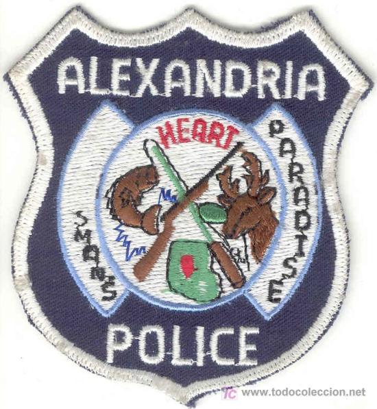 Military Antiques: ESTADOS UNIDOS. Insignia de tela. Polic&iacute;a. Alexandria Police.