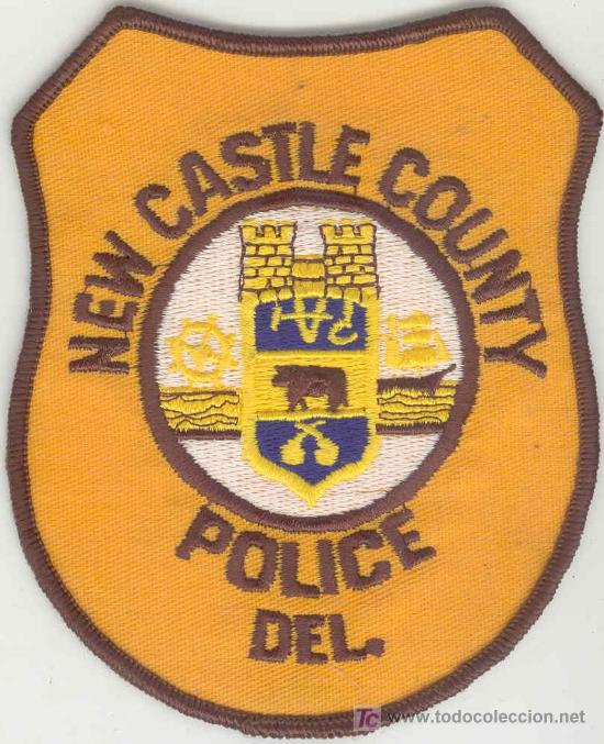 Military Antiques: ESTADOS UNIDOS. Insignia de tela. Polic&iacute;a. New Castle County Police.
