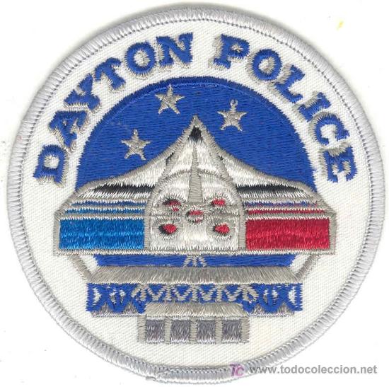 Military Antiques: ESTADOS UNIDOS. Insignia de tela. Polic&iacute;a. Dayton Police.