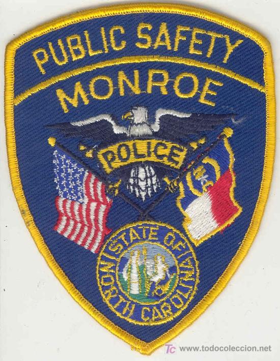 Military Antiques: ESTADOS UNIDOS. Insignia de tela. Polic&iacute;a. Monroe Public Safety Police.