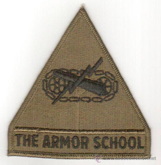 Military Antiques: PARCHE USA - USARMY - ARMOR SCHOOL - ESCUELA DE BLINDADOS
