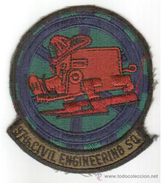 Militaria: PARCHE USA - US ARMY - 97TH CIVIL ENGINEERING SQ.