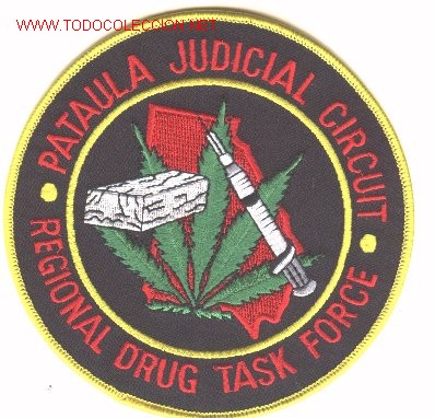Military Antiques: Parche bordado unidad antidroga USA. PATAULA.