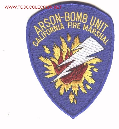 Military Antiques: Parche bordado unidad especialistas en explosivos, artificieros , de USA. ARSON