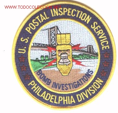 Military Antiques: Parche bordado unidad especialistas en explosivos, artificieros , de USA. PHILADELPHIA.