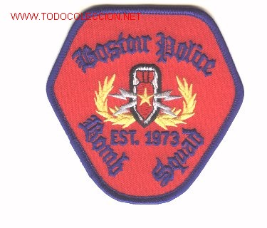 Military Antiques: Parche artificiero especialista en explosivos, USA. BOSTON.