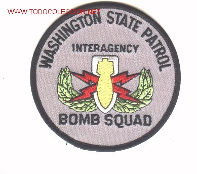 Military Antiques: Parche artificiero especialista en explosivos, USA. WASHINGTON.