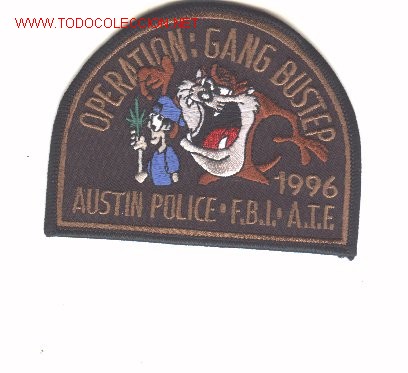 Military Antiques: Parche FBI,  USA. AUSTIN.