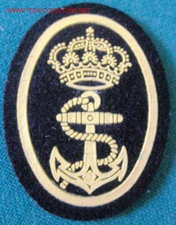 Militaria: Parche para boina de Marina