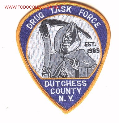 Military Antiques: Parche de policia antidroga, U.S.A.,  DUTCHESS.