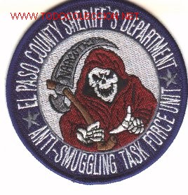 Military Antiques: Parche policia antidroga USA. EL PASO.