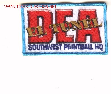 Military Antiques: Parche policia antidroga USA. EL TUNEL.
