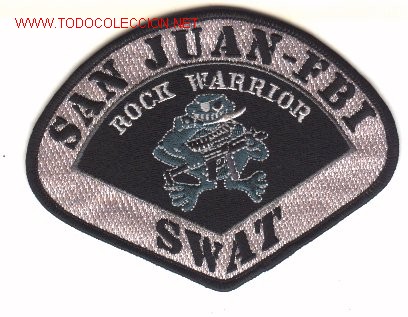 Military Antiques: Parche de tela estadounidense, del FBI. SAN JUAN.