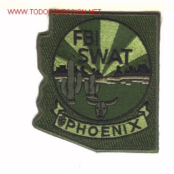 Military Antiques: Parche de tela estadounidense, del FBI. PHOENIX.