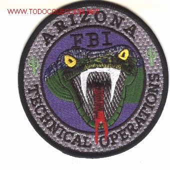 Military Antiques: Parche de tela estadounidense, del FBI. ARIZONA.