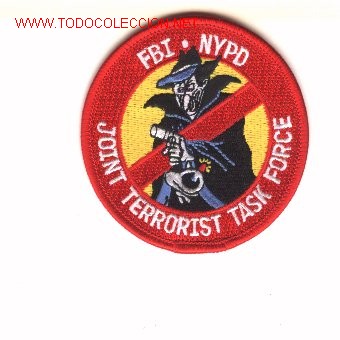 Military Antiques: Parche de tela estadounidense, del FBI. NYPD.