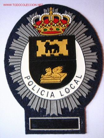 Militaria: Parche de polic&iacute;a local. - Foto 1