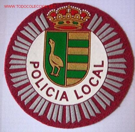 Militaria: Parche de polic&iacute;a local. - Foto 1