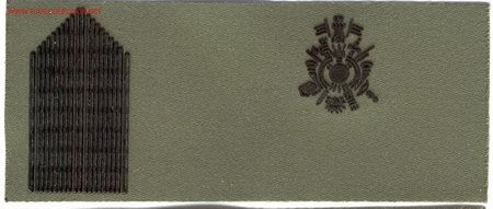 Militaria: PARCHE EMBLEMA TIRA DE PECHO VERDE BRIGADA ACADEMIA GRAL MILITAR.