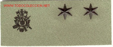Militaria: PARCHE EMBLEMA TIRA DE PECHO VERDE TENIENTE ACADEMIA GRAL MILITAR.