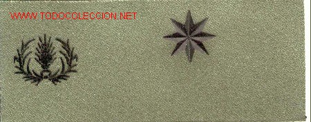 Militaria: PARCHE EMBLEMA COMANDANTE VETERINARIA TIRA DE PECHO VERDE