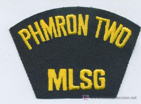 Militaria: US Navy. Insignia de gorra. PHMRON TWO MLSG
