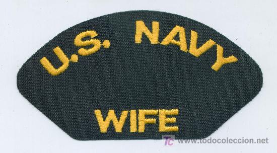 Militaria: US Navy. Insignia de gorra. US NAVY WIFE