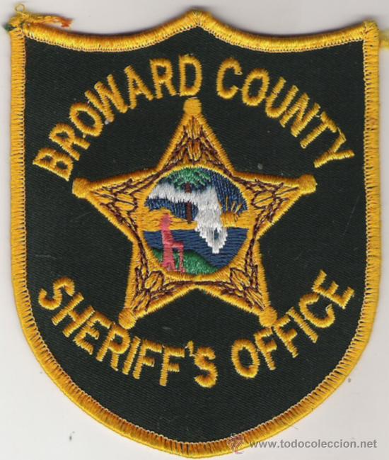 Militaria: PARCHE DE TELA DE SHERIFF DE BROWARD COUNTRY