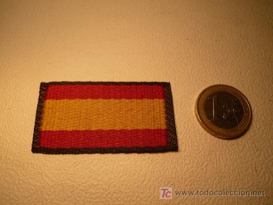 Militaria: Parche bandera espa&ntilde;ola.