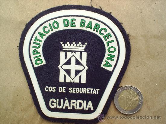 Military Antiques: PARCHE DE TELA , COS DE SEGURETAT  , GUARDIA  ,DIPUTACION DE BARCELONA