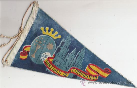 Militaria: ANTIGUA BANDERA DE SANTIAGO DE COMPOSTELA