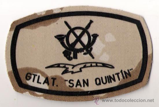 Militaria: PARCHE EMBLEMA PECHO TELA CAMU &Aacute;RIDO INYECTADA GTLAT. SAN QUINTIN