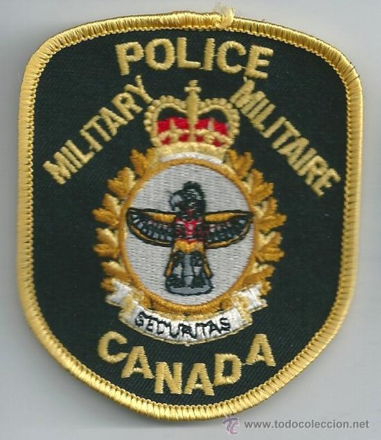 Militaria: Canad&aacute;. Insignia de tela. Polic&iacute;a Militar.