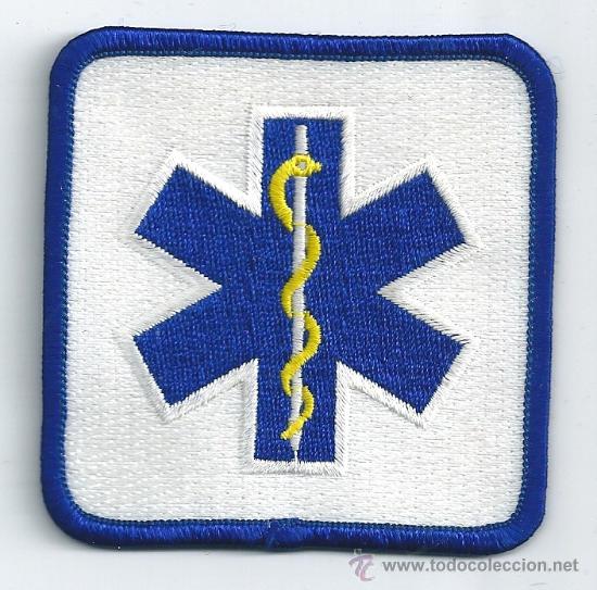 Militaria: Espa&ntilde;a. Insignia de tela. Urgencias M&eacute;dicas.