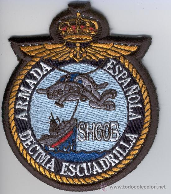 Militaria: PARCHE EMBLEMA DECIMA ESCUADRILLA - ARMADA ESPA&Ntilde;OLA