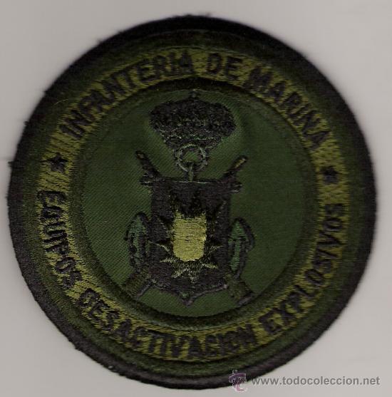Militaria: PARCHE EMBLEMA EQUIPOS DESACTIVACION EXPLOSIVOS - INFANTERIA DE MARINA