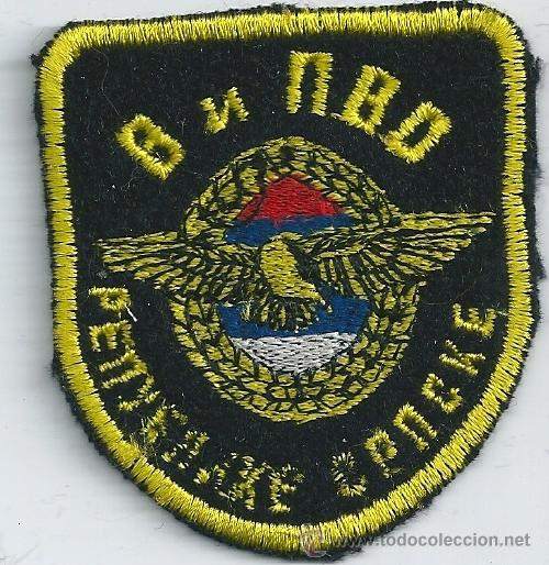 Militaria: Guerra de los Balcanes. Srpska Republic. Insignia de la Fuerza A&eacute;rea. Bordada.