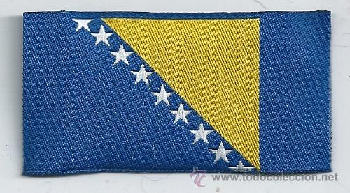 Militaria: Guerra de los Balcanes. Bosnia and Herzegovina. Insignia de tela del Ej&eacute;rcito. Model 1998.