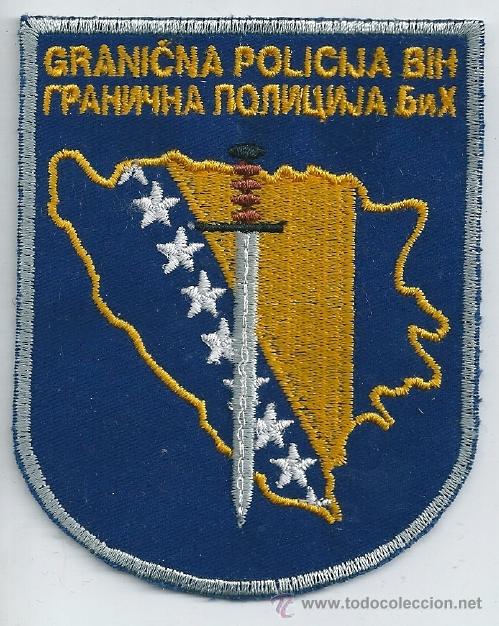 Militaria: Guerra de los Balcanes. Bosnia and Herzegovina. Insignia de tela. Polic&iacute;a. Granicna Policija.