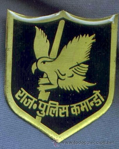 Militaria: India. Insignia de brazo del Ej&eacute;rcito Indio. Comandos.
