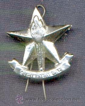 Militaria: India.  Insignia de boina del Ej&eacute;rcito Indio. Army Educational Service.