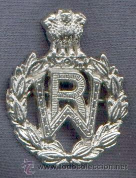 Military Antiques: India.    Insignia de gorra del Western Railway. Ferroviarios.