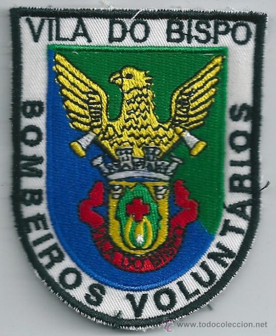Militaria: Portugal. Insignia de tela de los Bomberos Voluntarios.  Vila do Bispo.