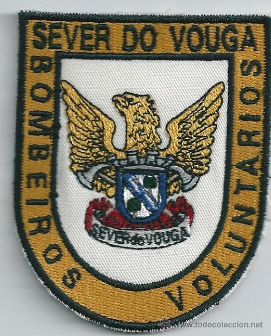 Military Antiques: Portugal. Insignia de tela de los Bomberos Voluntarios. Sever do Vouga.