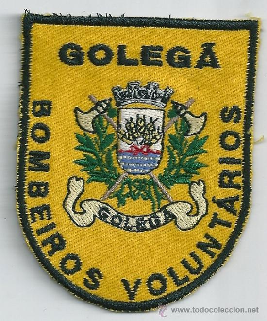 Military Antiques: Portugal. Insignia de tela de los Bomberos Voluntarios. Golega.