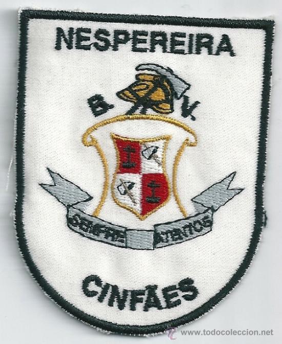Military Antiques: Portugal. Insignia de tela de los Bomberos Voluntarios. Nespereira Cinfaes.