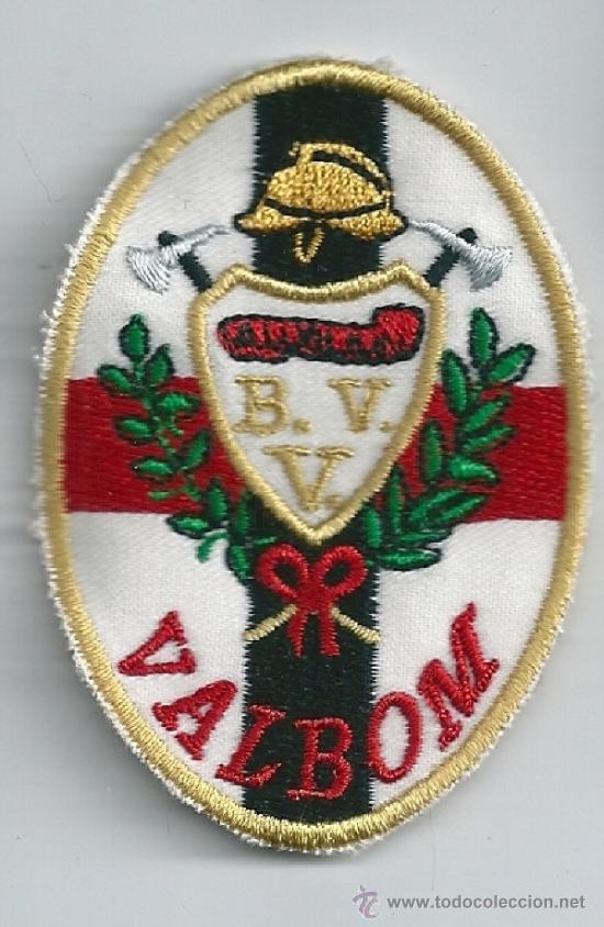 Military Antiques: Portugal. Insignia de tela de los Bomberos Voluntarios. Valbom.